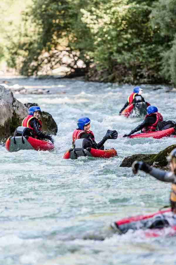 Riverbug Rafting in Lofer – Wildwasser Tour auf der Saalach mit Action, Abenteuer und Naturerlebnis im Base Camp